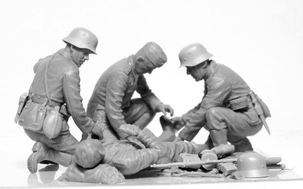 Фигуры 1/35 Немецкий военный медицинский персонал времен Второй мировой войны ICM 35620