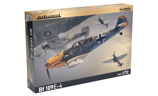 Збірна модель 1/72 літак Bf 109E-4 ProfiPACK edition Eduard 7033
