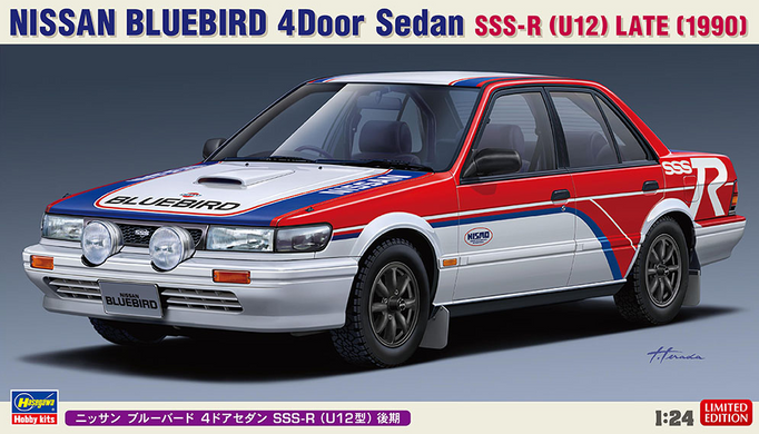 Сборная модель автомобиль 1/24 Nissan Bluebird 4Door Sedan SSS-R (U12) Late (1990) Hasegawa 20521