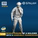 Фігура 1:35 військовий з рацією SPALAH 28735