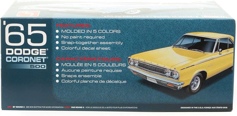 Prefab model 1/25 car 1965 Dodge Coronet 500 AMT 01176