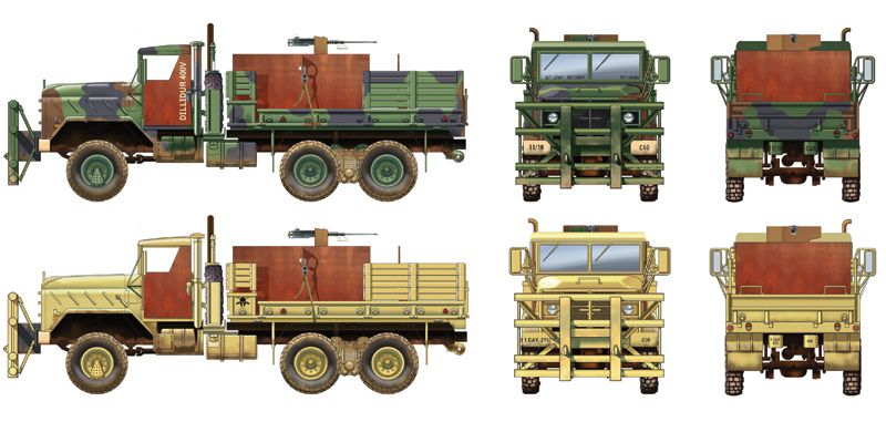 Збірна модель 1/35 Вантажівка M923 '' Hillbilly Gun Truck Italeri 6513