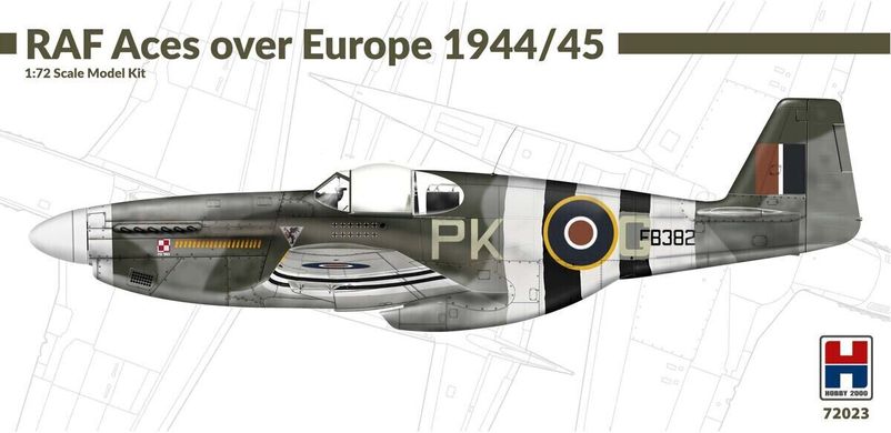 Збірна модель винищувача Mustang III RAF Aces over Europe Hobby 2000 72023