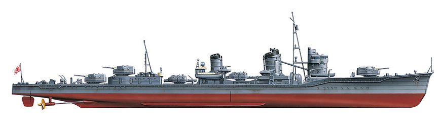 Збірна модель 1/350 Есмінець ВМС Японії Kagero Tamiya 78032