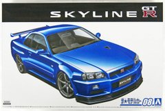 Сборная модель 1/24 автомобиль Nissan BNR34 Skyline GT-R V-Spec II '02 Aoshima 05858