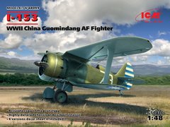 Сборная модель 1/48 самолет I-153, Истребитель ВВС Китая 2 Мировой войны ICM 48099