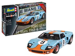 Сборная модель спортивного автомобиля 1:24 Ford GT 40 Le Mans 1968 Revell 07696