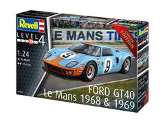 Збірна модель спортивного автомобіля 1:24 Ford GT 40 Le Mans 1968 Revell 07696
