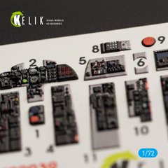 Інтер'єрні 3D наклейка 1/72 для модели F-4J/S "Phantom II" Hasegawa Kelik K72039, В наличии