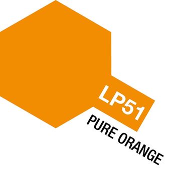 Нитро лак LP51 Чистый оранжевый (Pure Orange), 10 мл. Tamiya 82151