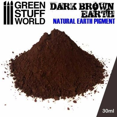 Natural earth pigments for modelers Pigment DARK BROWN EARTH 30 ml GSW 1766