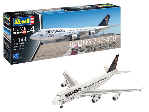 Збірна модель 1/144 авіалайнер Boeing 747-400 "Ed Force One" Revell 03780