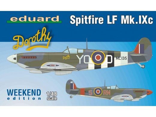 Збірна модель британського винищувача Spitfire LF Mk.IXc Weekend Edition Eduard 84151
