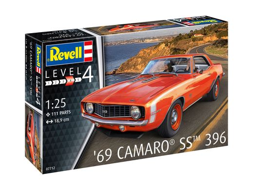 Збірна модель 1/25 автомобіль 69 Camaro SS Revell 07712