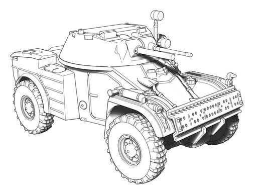Збірна модель 1/72 бронеавтомобіль AML-60 (4x4) з 60-мм мінометом ACE 72455