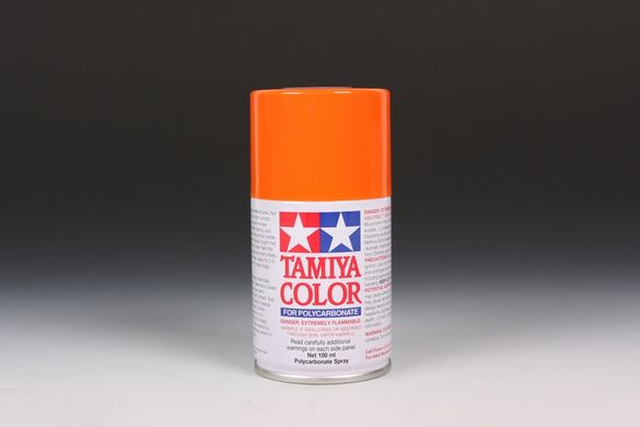 Аэрозольная краска PS62 чистый оранжевый (Pure Orange) Tamiya 86062