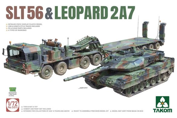 Збірна модель 1/72 SLT56 & Leopard 2 A7 TAKOM 5011