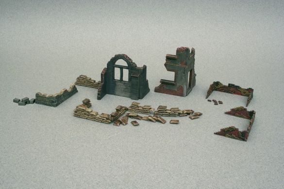 Сборная модель 1/72 стены и руины Вторая Мировая Война Italeri 6087