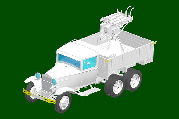 Збірна модель 1/35 вантажний автомобіль ГАЗ-ААА із зенітною гарматою Quad Maxim HobbyBoss 84571