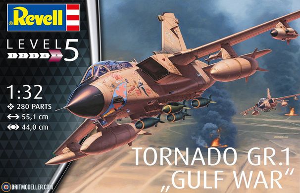 Сборная модель 1/32 Самолет Tornado GR Mk1 RAF Gulf War Revell 03892