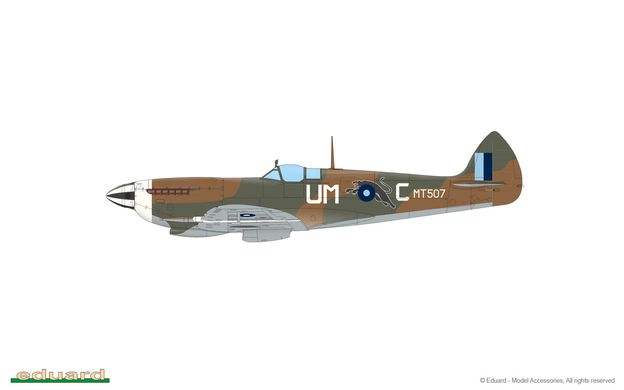 Сборная модель 1/48 самолет Spitfire Mk.VIII WEEKEND edition Eduard 84154