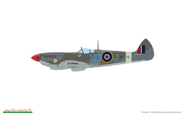 Збірна модель 1/48 літак Spitfire Mk.VIII WEEKEND edition Eduard 84154
