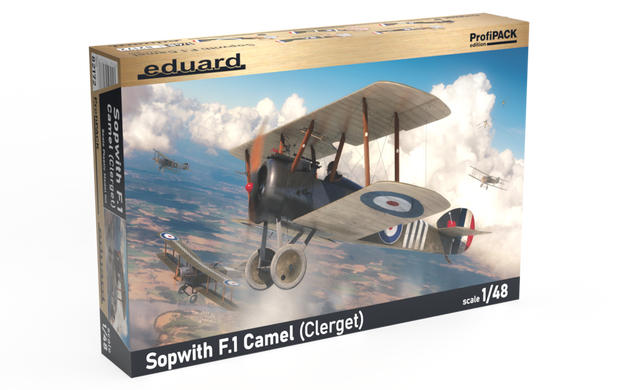 Prefab model 1/48 aircraft Sopwith F.1 Camel Clerget ProfiPack Eduard 82172