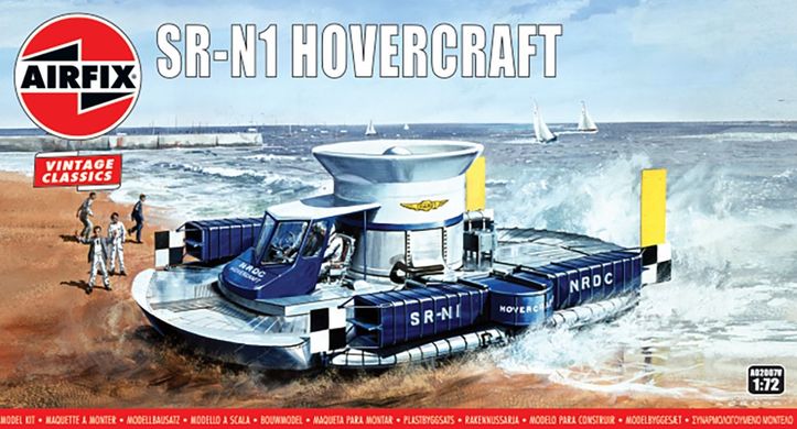 Assembled model 1/72 ship SR-N1 Hovercraft Airfix A02007V