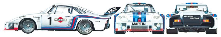 Збірна модель 1/20 авто Martini Porsche 935 Turbo Tamiya 20070