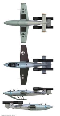 Assembled model 1/32 aircraft Junkers Ju EF-126 "Elli" / EF-127 "Walli" 3 in 1 Das Werk DW32001