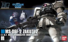 Сборная модель 1/144 гандам аниме MS-06F-2 Zaku Ii F2 Gundam Bandai 57745