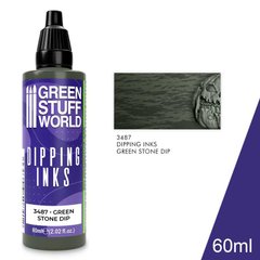 Translucent paints to get realistic shadows Dipping ink 60 ml - BLACK GREEN STONE DIP GSW 3487