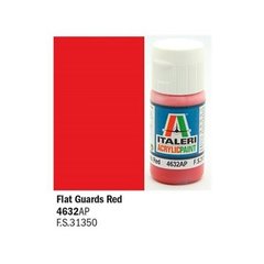 Акрилова фарба гвардійський червоний матовий flat Guards Red 20ml Italeri 4632