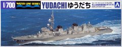 Сборная модель 1/700 корабль Water Line Series No. #004 JMSDF Defense Ship Yudachi Aoshima 04596