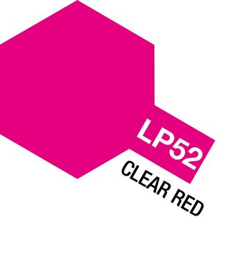 Нитро лак LP52 Прозрачный красный (Clear Red), 10 мл. Tamiya 82152
