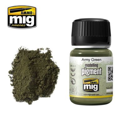 Пигмент Армейский зеленый (Army Green) Ammo Mig 3019