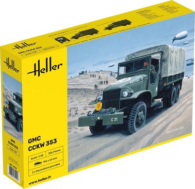 Збірна модель 1/35 військова вантажівка Джиммі GMC CCKW 353 Heller 81121