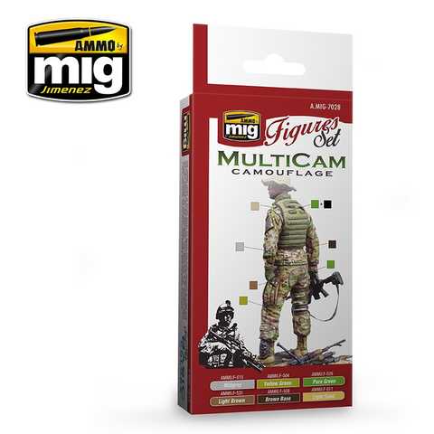 A set of acrylic paints Splinter Camouflage Set Ammo Mig 7029