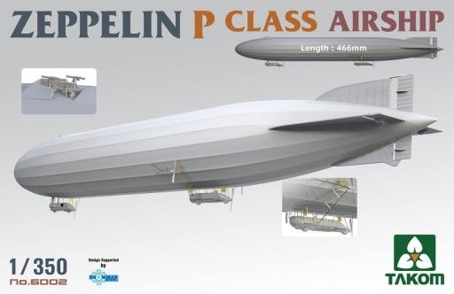 Сборная модель 1/350 дерижабль Zeppelin P Class Airship Takom TAKO6002