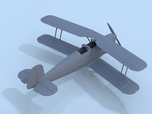 Сборная модель 1/32 самолет Bücker Bü 131D, Немецкий учебный самолет 2 Мировой войны ICM 32030