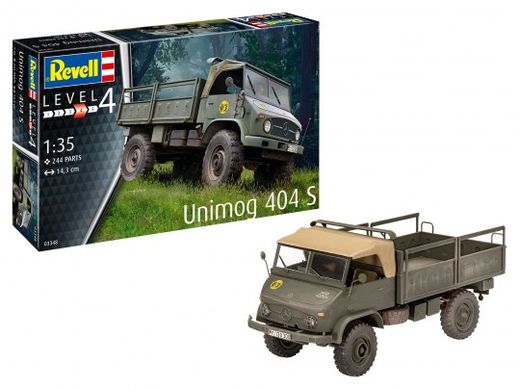 Збірна модель 1/35 вантажний автомобіль Unimog S 404 Revell 03348