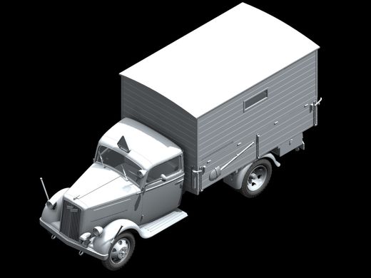 Збірна модель 1/35 Typ 2,5-32 із санітарною будкою, німецький санітарний вантажний автомобіль 2 Світової війни ICM 35402