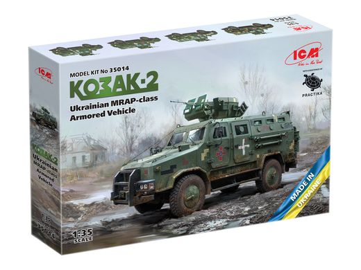 Збірна модель 1/35 “Козак-2” Український бронеавтомобіль класу MRAP ICM 35014