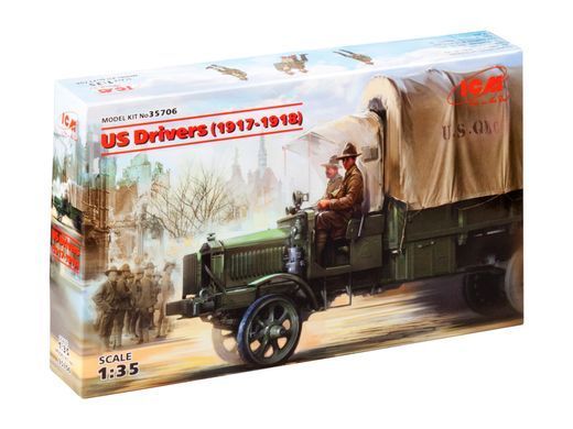 Фигуры 1/35 Водители США (1917-1918) (2 Фигуры) ICM 35706