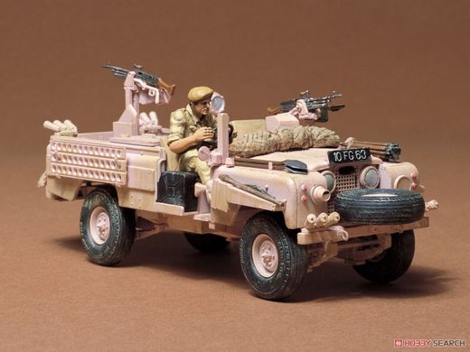 Assembled model 1/35 car S.A.S. Land Rover "Pink Panther" Tamiya 35076