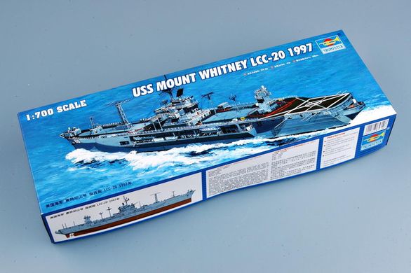 Сборная модель 1/700 командный корабль USS Mount Whitney LCC-20 1997 Trumpeter 05719