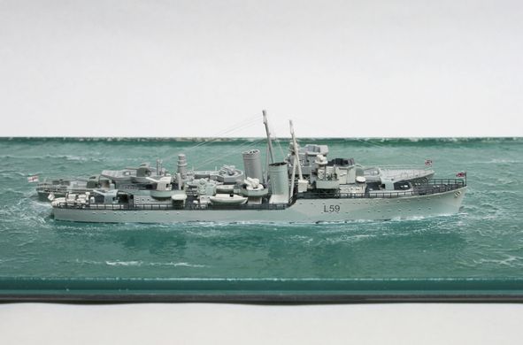 Сборная модель 1/700 эскортный эсминец HMS Zetland 1942 Hunt II IBG Models 70006