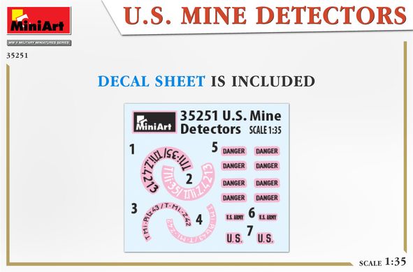 Фигуры 1/35 миноискатели США MiniArt 35251