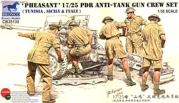 Figures 1/35 anti-tank calculation 17/25 PDD "Pheasant" Bronco CB35135
