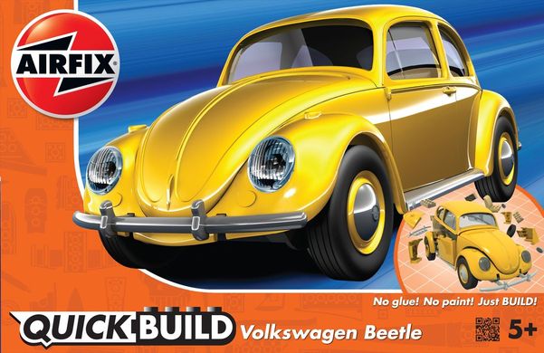 Збірна модель конструктор автомобіль VW Beetle Yellow Quickbuild Airfix J6023